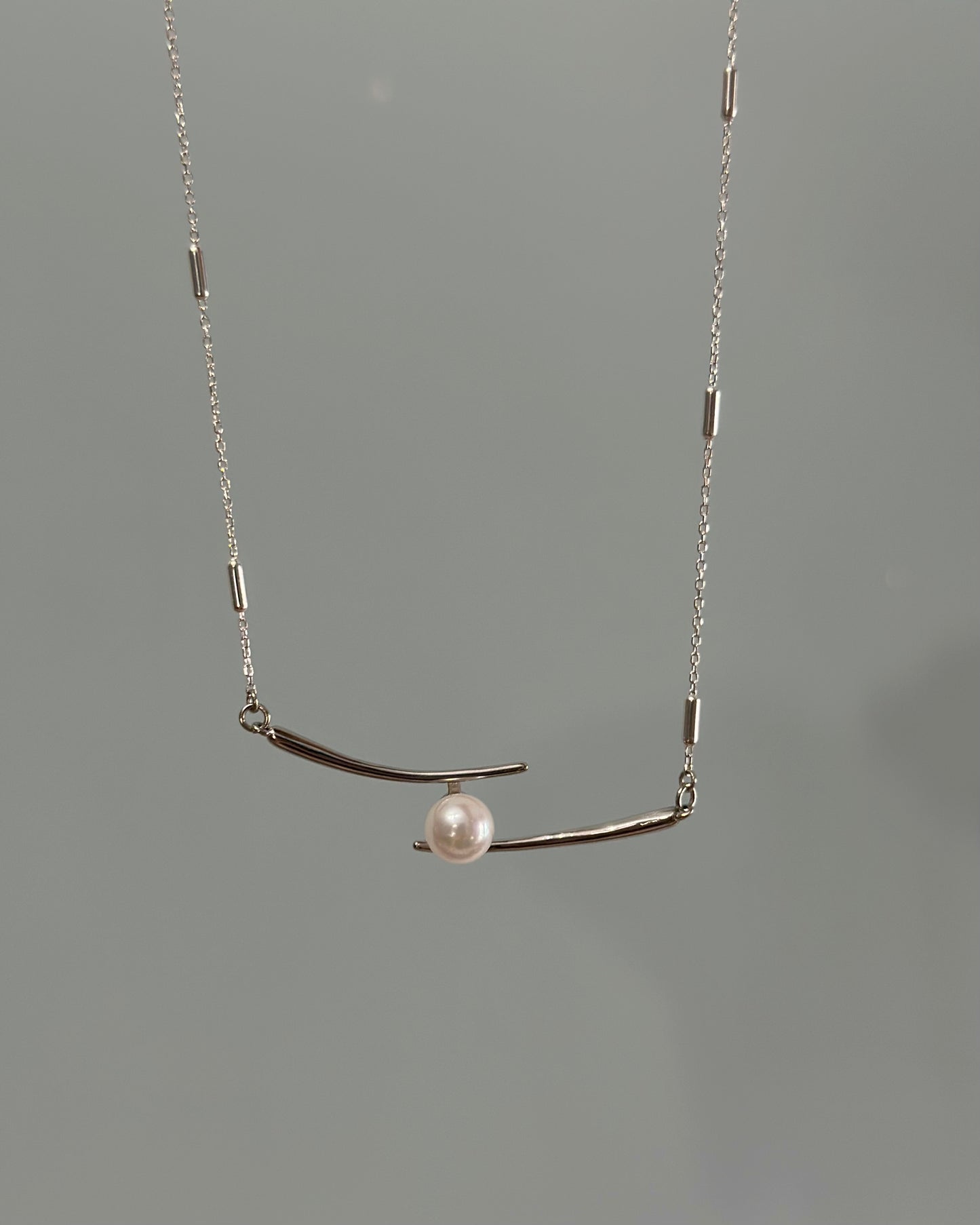 Japan Akoya Pearl 7mm Sterling Silver Necklace