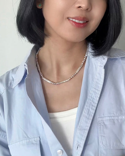 Freshwater Mixed Beaded Necklace