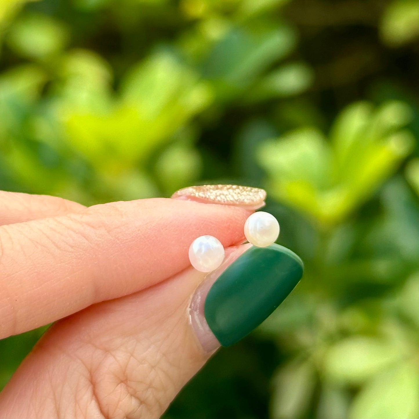 Japan Akoya Pearl 10K Solid Real Gold Stud