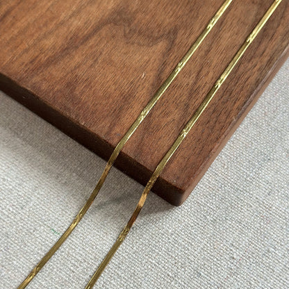 Herringbone 18K Gold-plated Long Necklace