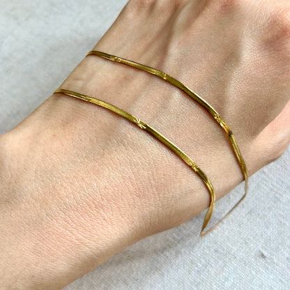 Herringbone 18K Gold-plated Long Necklace