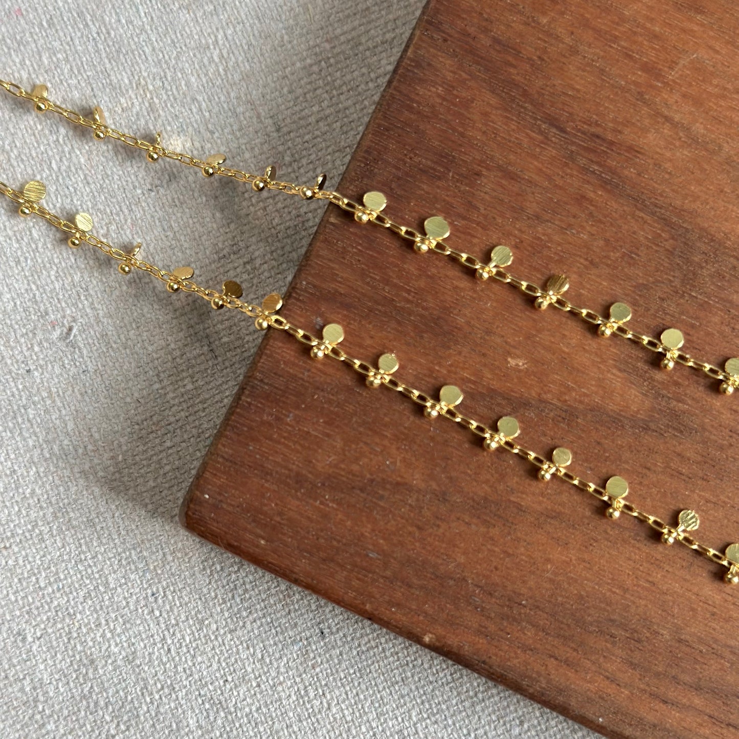 Amber And Turquoise Long Gold-plate Necklace