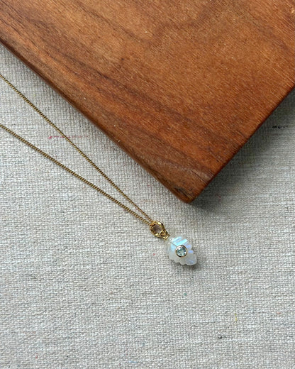 Moonstone And Topaz Leave 14K Gold-filled Necklace