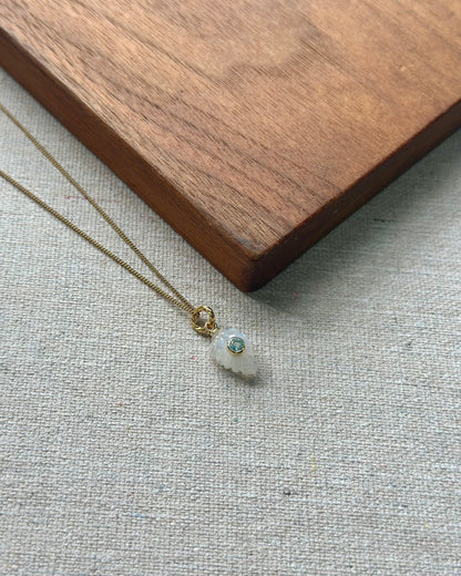 Moonstone And Topaz Leave 14K Gold-filled Necklace