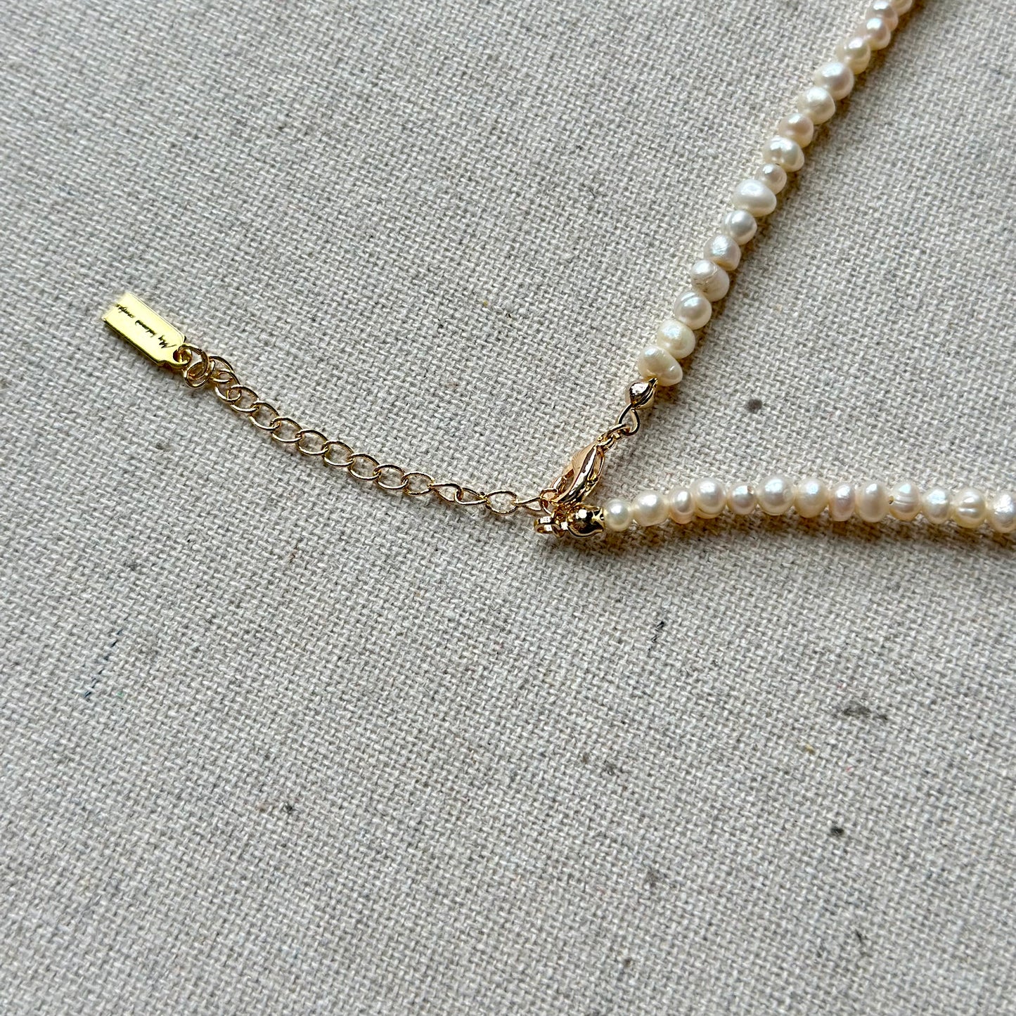 Freshwater Pearl Beaded And Moonstone Heart Necklace
