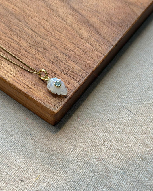 Moonstone And Topaz Leave 14K Gold-filled Necklace