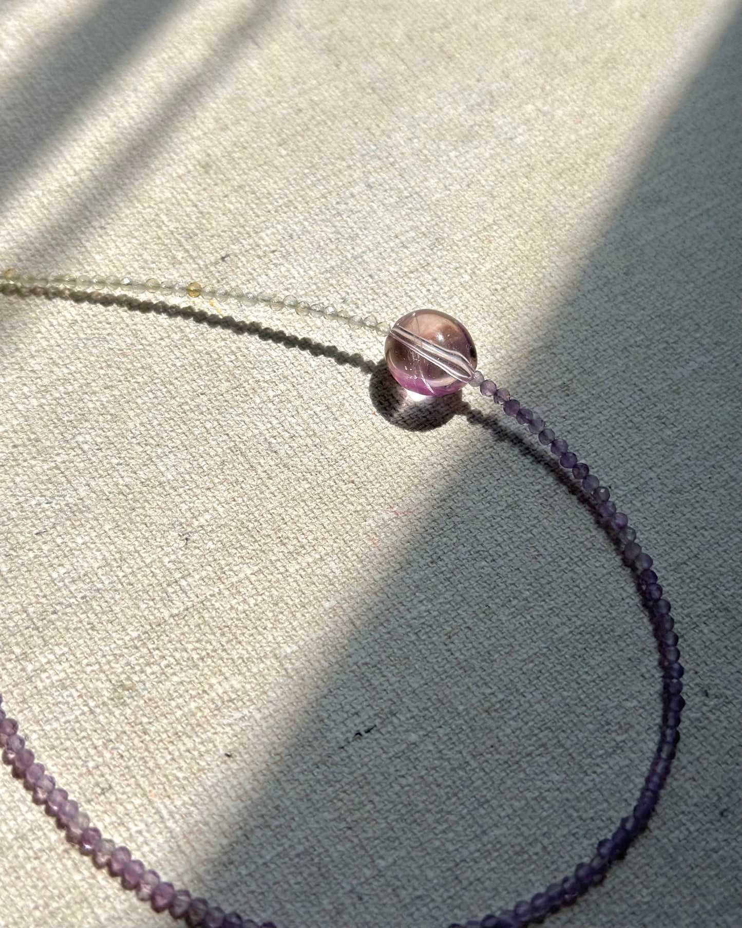 Ametrine And Citrine Beaded Necklace
