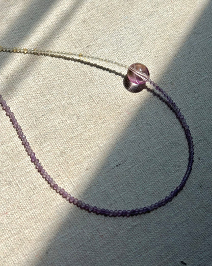 Ametrine And Citrine Beaded Necklace