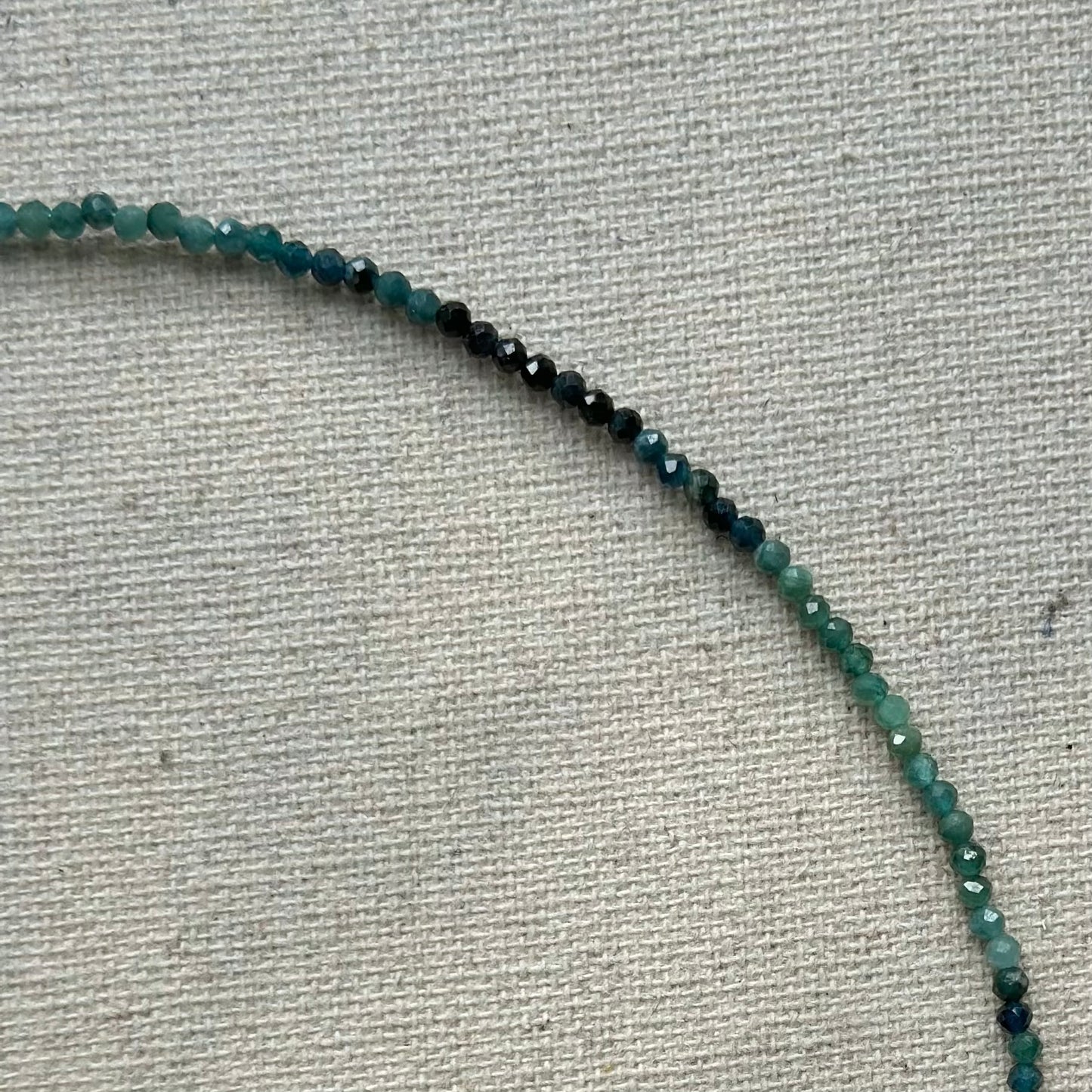 Blue Tourmaline Beaded And Topaz Necklace