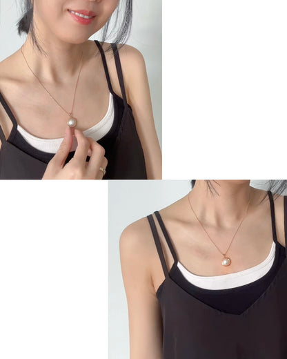 Mabe Pearl Rose Gold-plated Sterling Silver Necklace