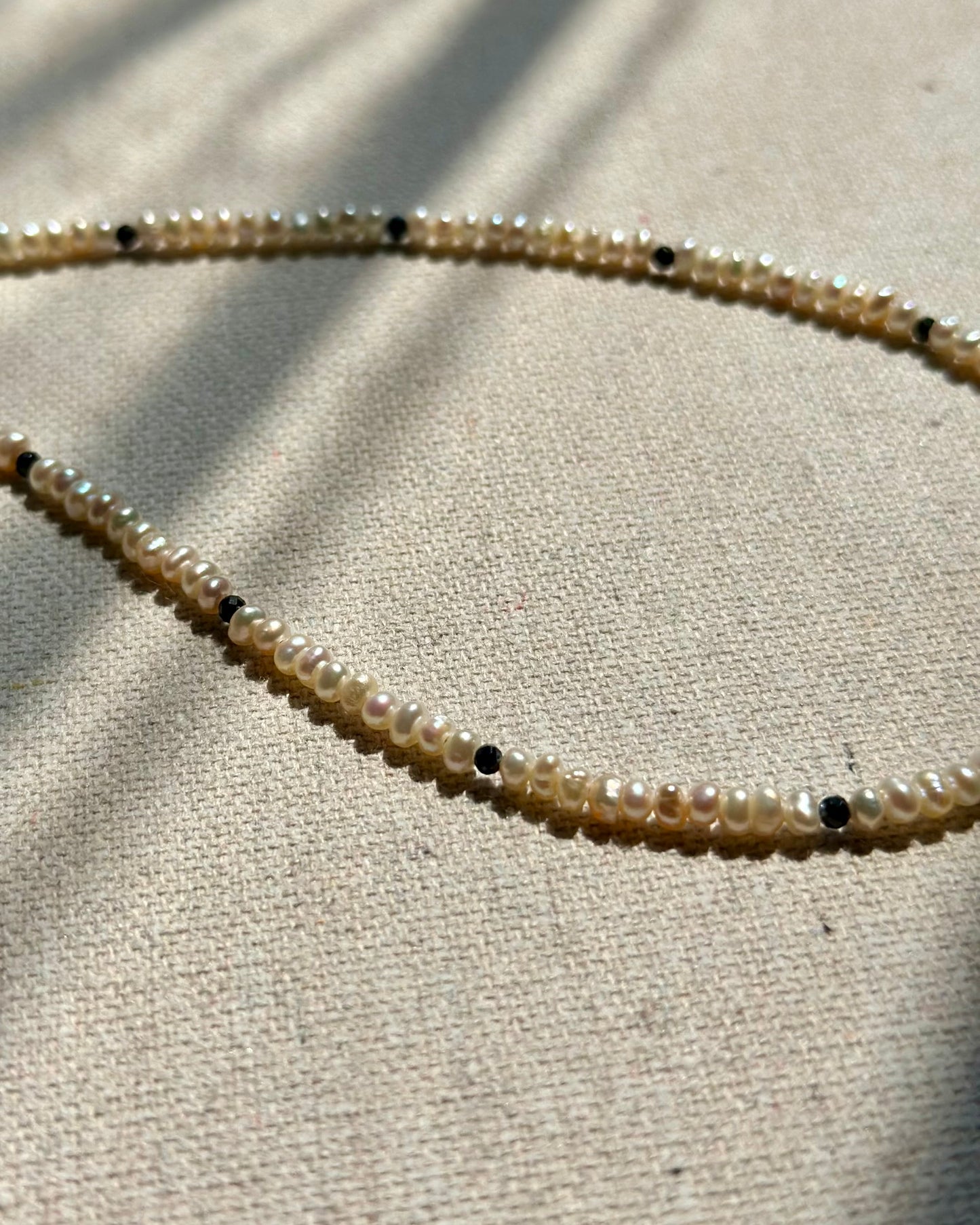 Ammolite And Freshwater Pearl Beaded Necklace
