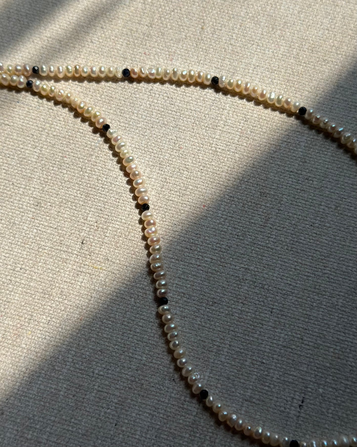 Ammolite And Freshwater Pearl Beaded Necklace