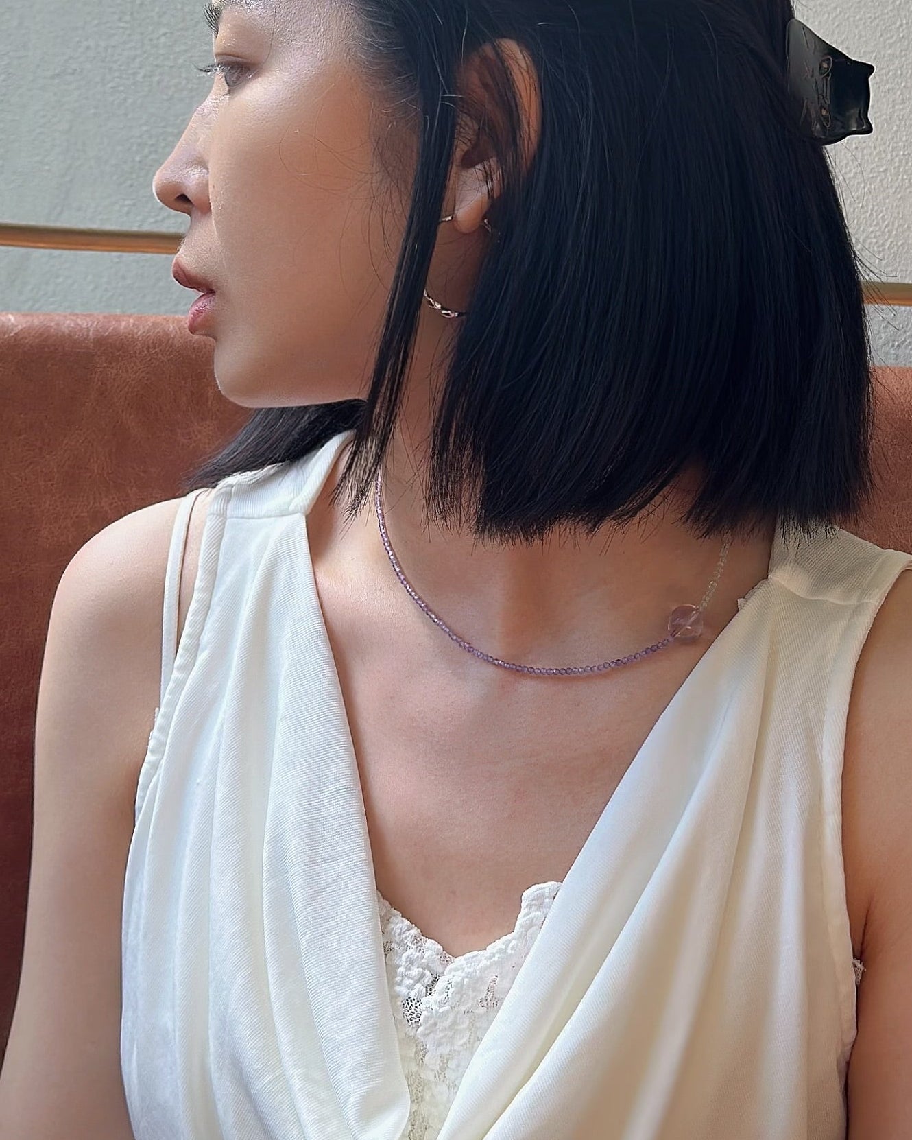 Ametrine And Citrine Beaded Necklace
