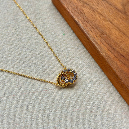 CHRISTMAS SET (2 ITEMS) Iolite Necklace & Ring