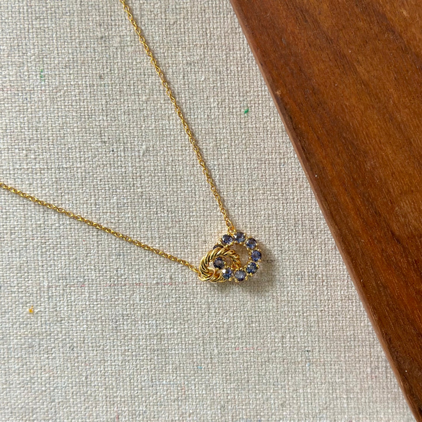 CHRISTMAS SET (2 ITEMS) Iolite Necklace & Ring