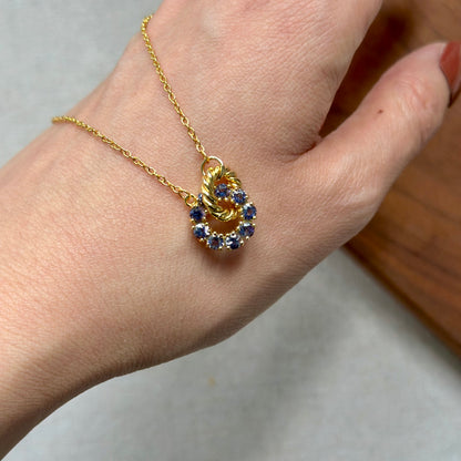 CHRISTMAS SET (2 ITEMS) Iolite Necklace & Ring