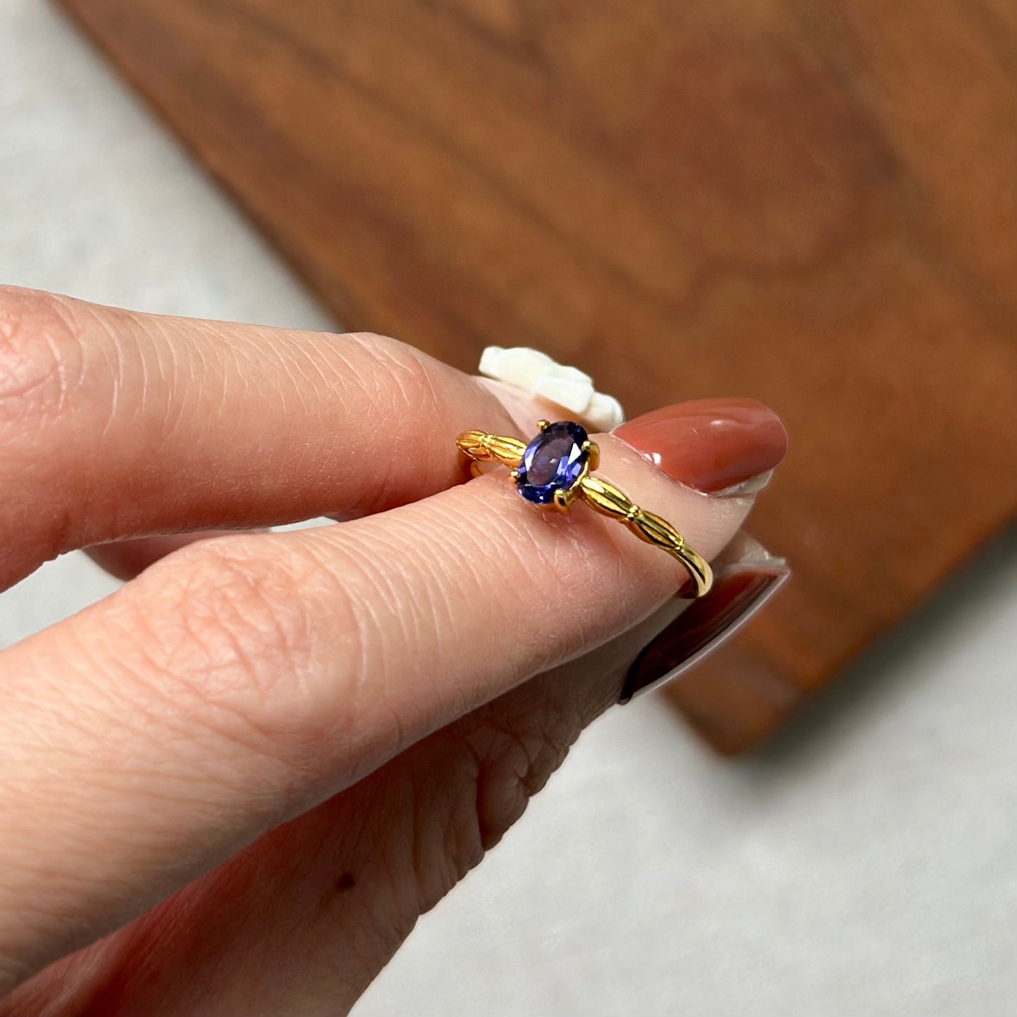 CHRISTMAS SET (2 ITEMS) Iolite Necklace & Ring