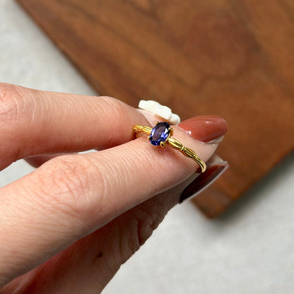 CHRISTMAS SET (2 ITEMS) Iolite Necklace & Ring