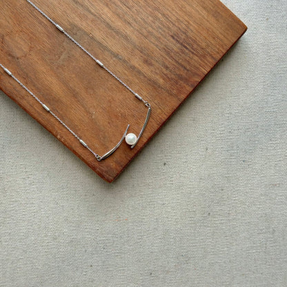 Japan Akoya Pearl 7mm Sterling Silver Necklace