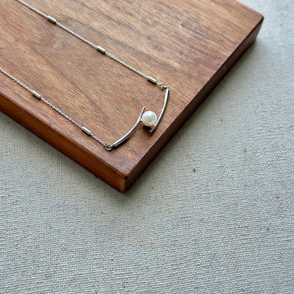 Japan Akoya Pearl 7mm Sterling Silver Necklace