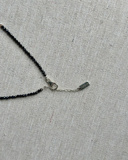 Sapphire Beaded And Opal Necklace