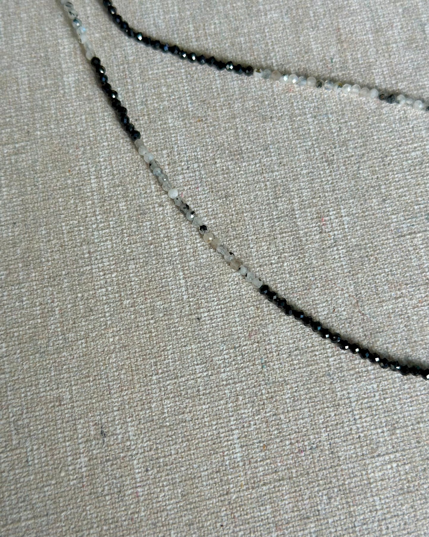 Moonstone Beaded And Australian Opal Necklace