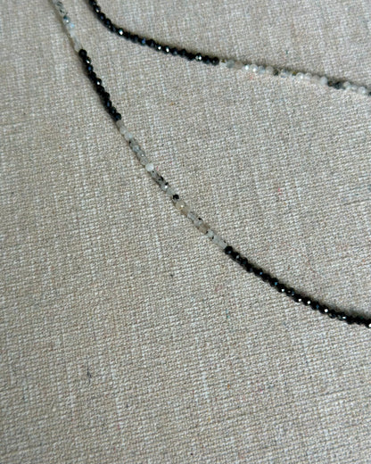 Moonstone Beaded And Australian Opal Necklace