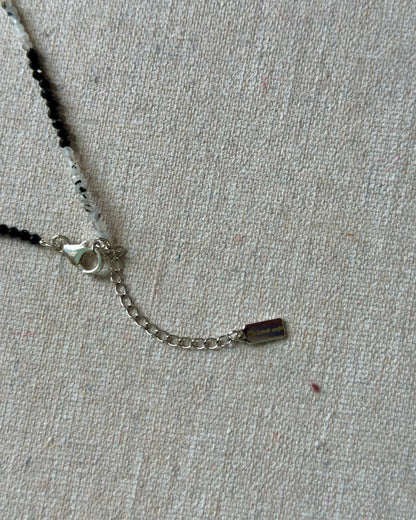 Moonstone Beaded And Australian Opal Necklace