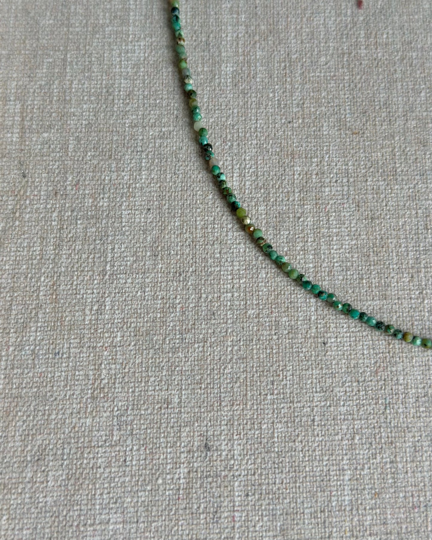 Turquoise Beaded And Citrine Necklace