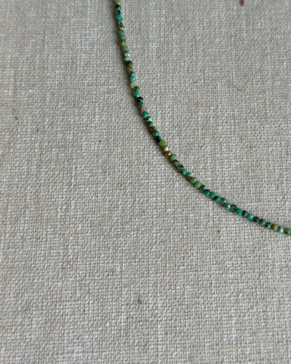 Turquoise Beaded And Citrine Necklace