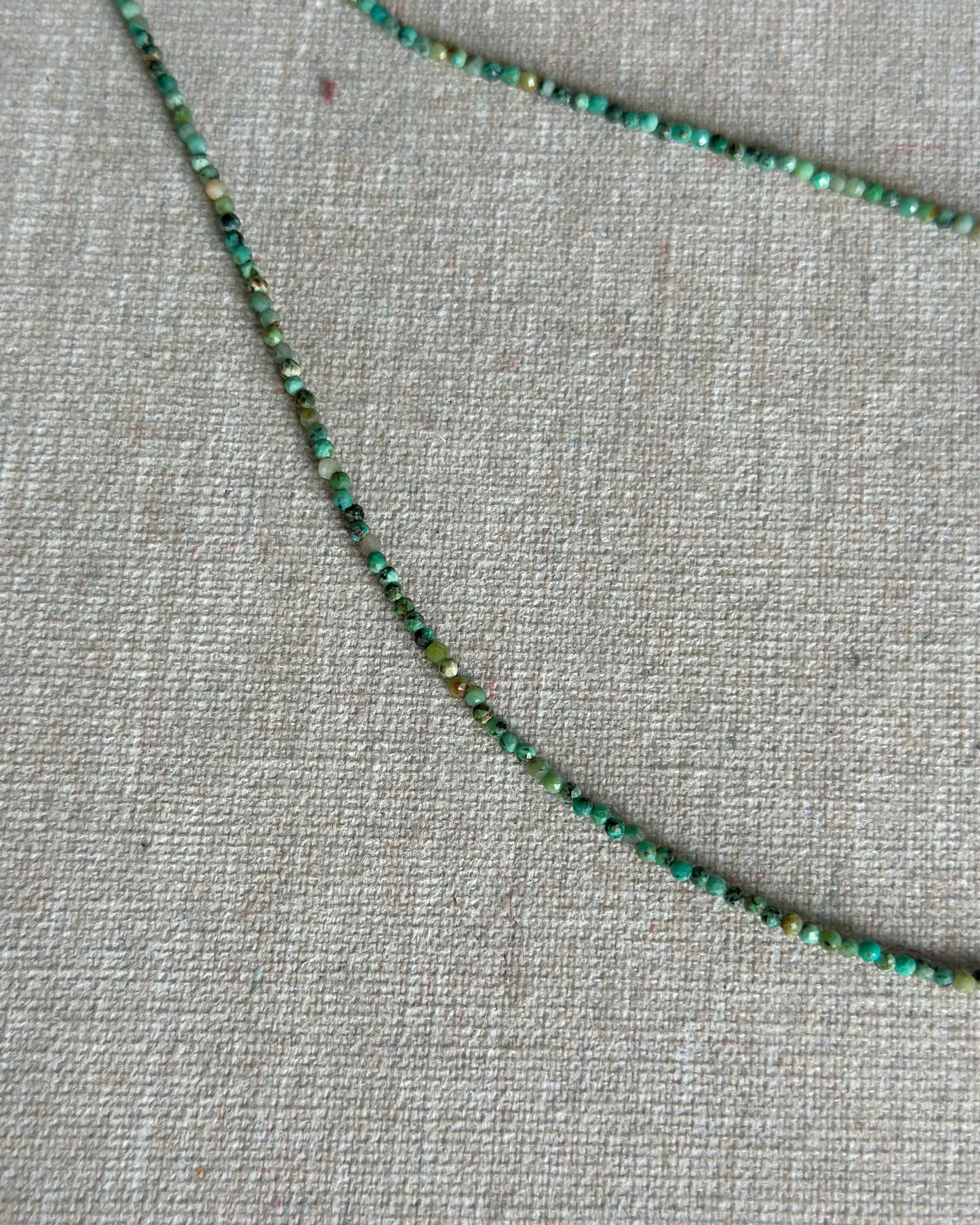 Turquoise Beaded And Citrine Necklace
