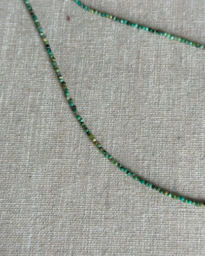 Turquoise Beaded And Citrine Necklace