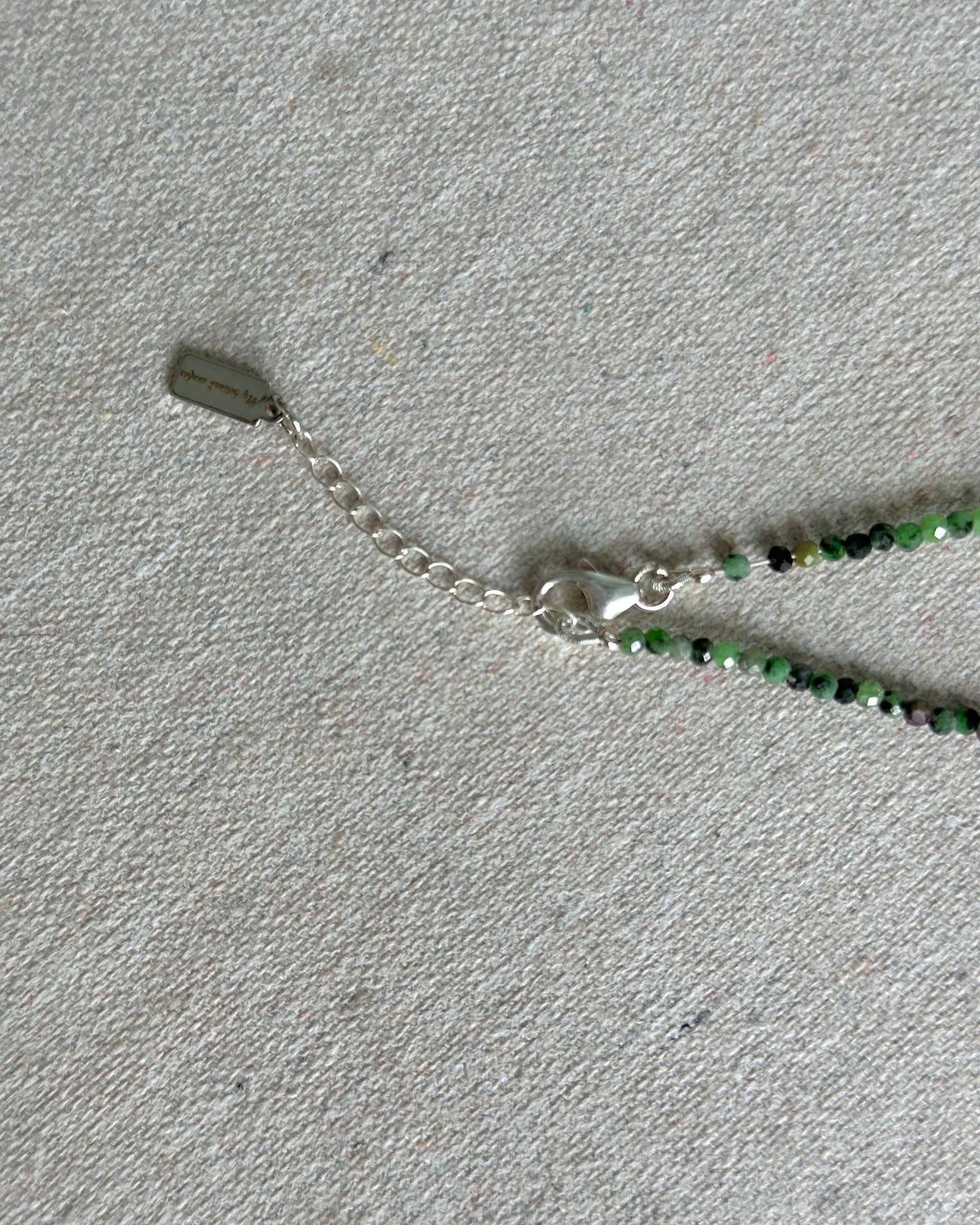 Ruby Zoisite And Rhodonite Beaded Necklace