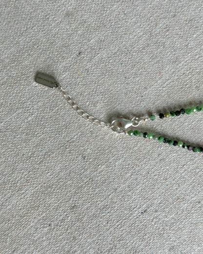 Ruby Zoisite And Rhodonite Beaded Necklace