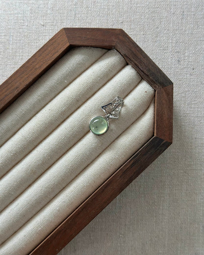Prehnite Sterling Silver Pendant