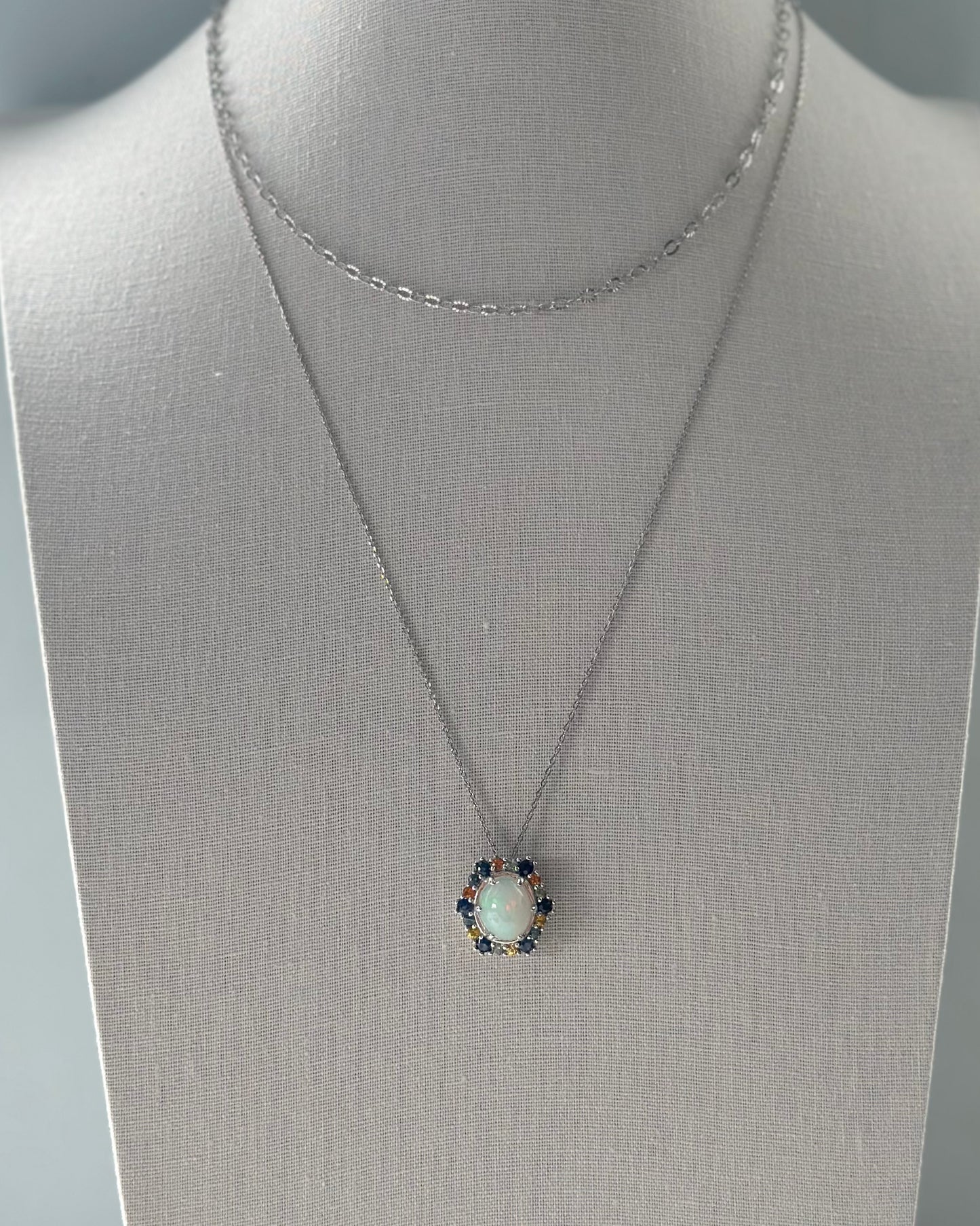 Oval Cable Chain Sterling Silver Necklace