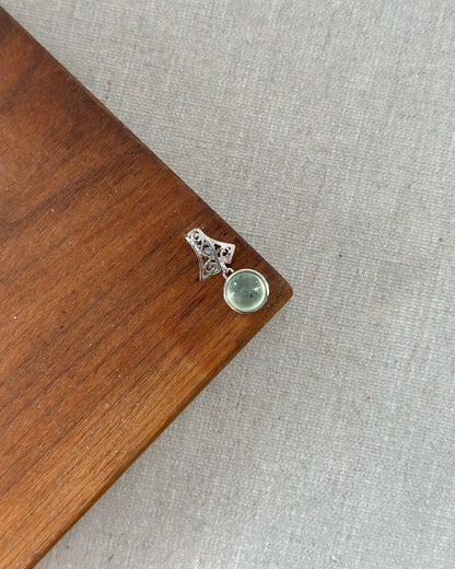 Prehnite Sterling Silver Pendant