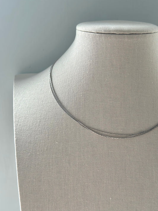 Italian Sterling Silver Multi Chain Necklace