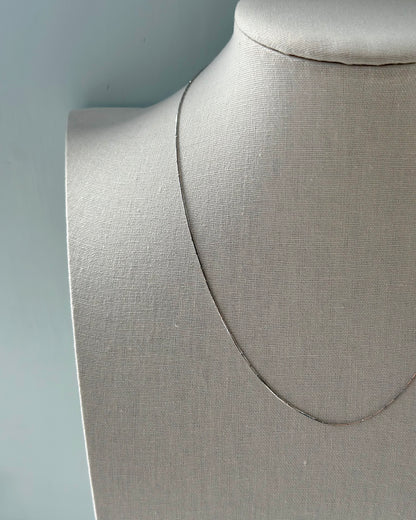 Italian Silver Snake And Diamond Cut Necklace
