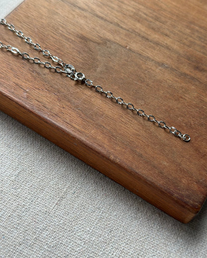 Oval Cable Chain Sterling Silver Necklace