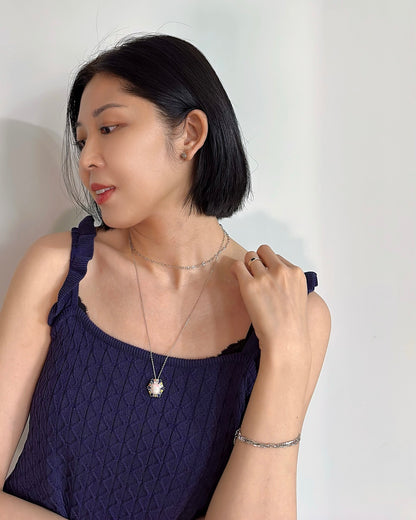 Oval Cable Chain Sterling Silver Necklace