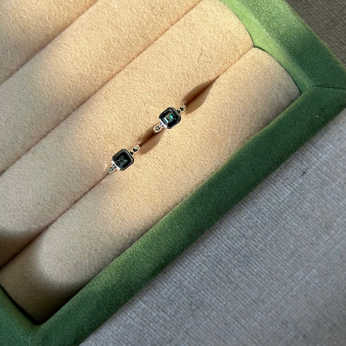 Topaz Sterling Silver Ear Hoop