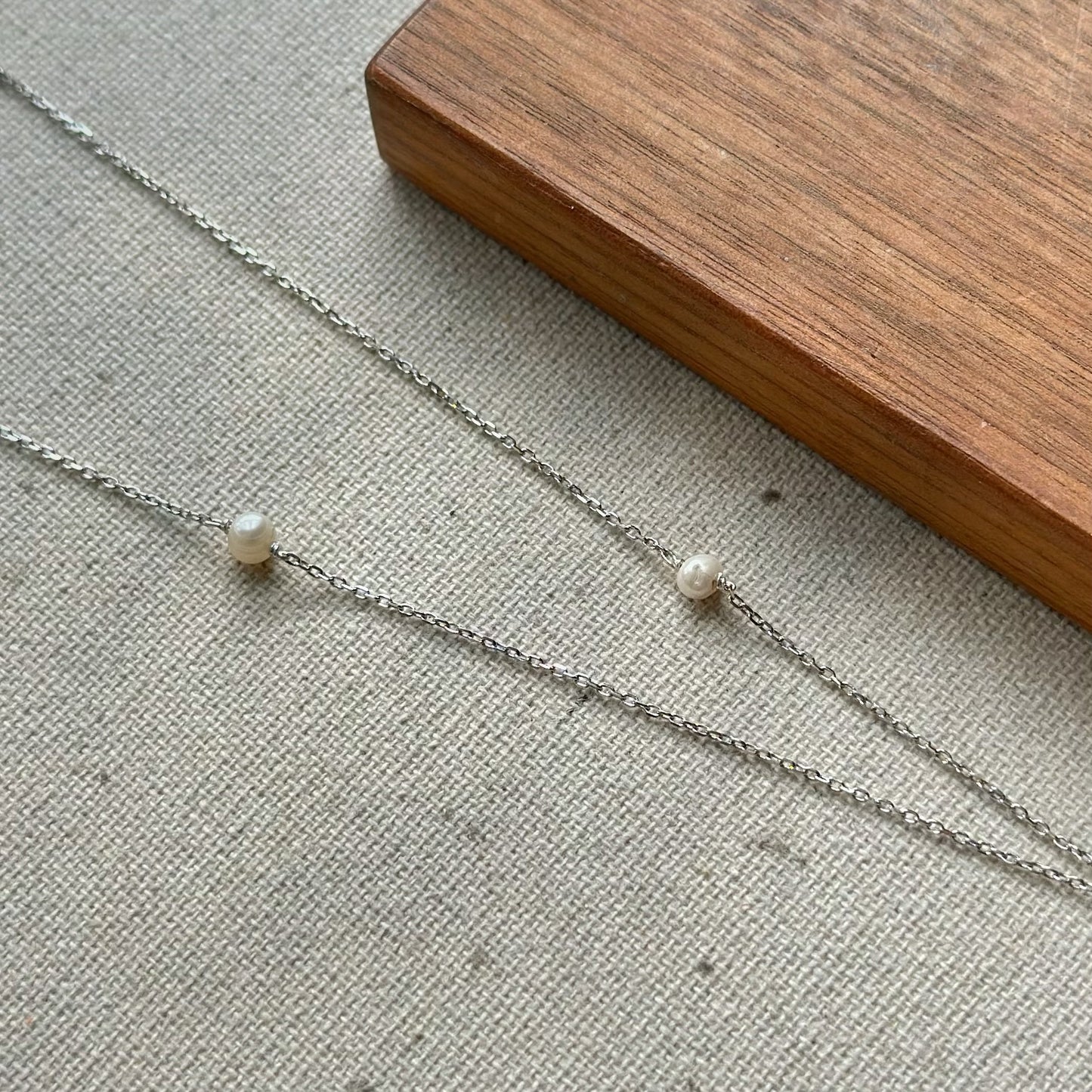 Ruby And Freshwater Pearl Sterling Silver Necklace