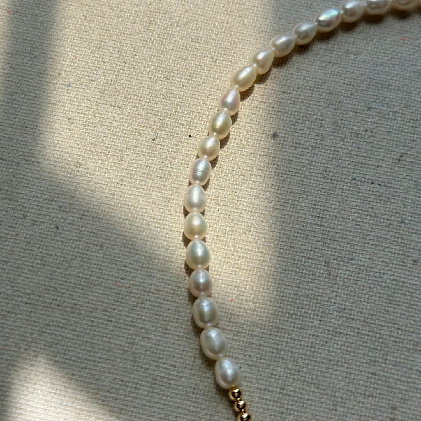 Freshwater Pearl Beaded And Labradorite Necklace