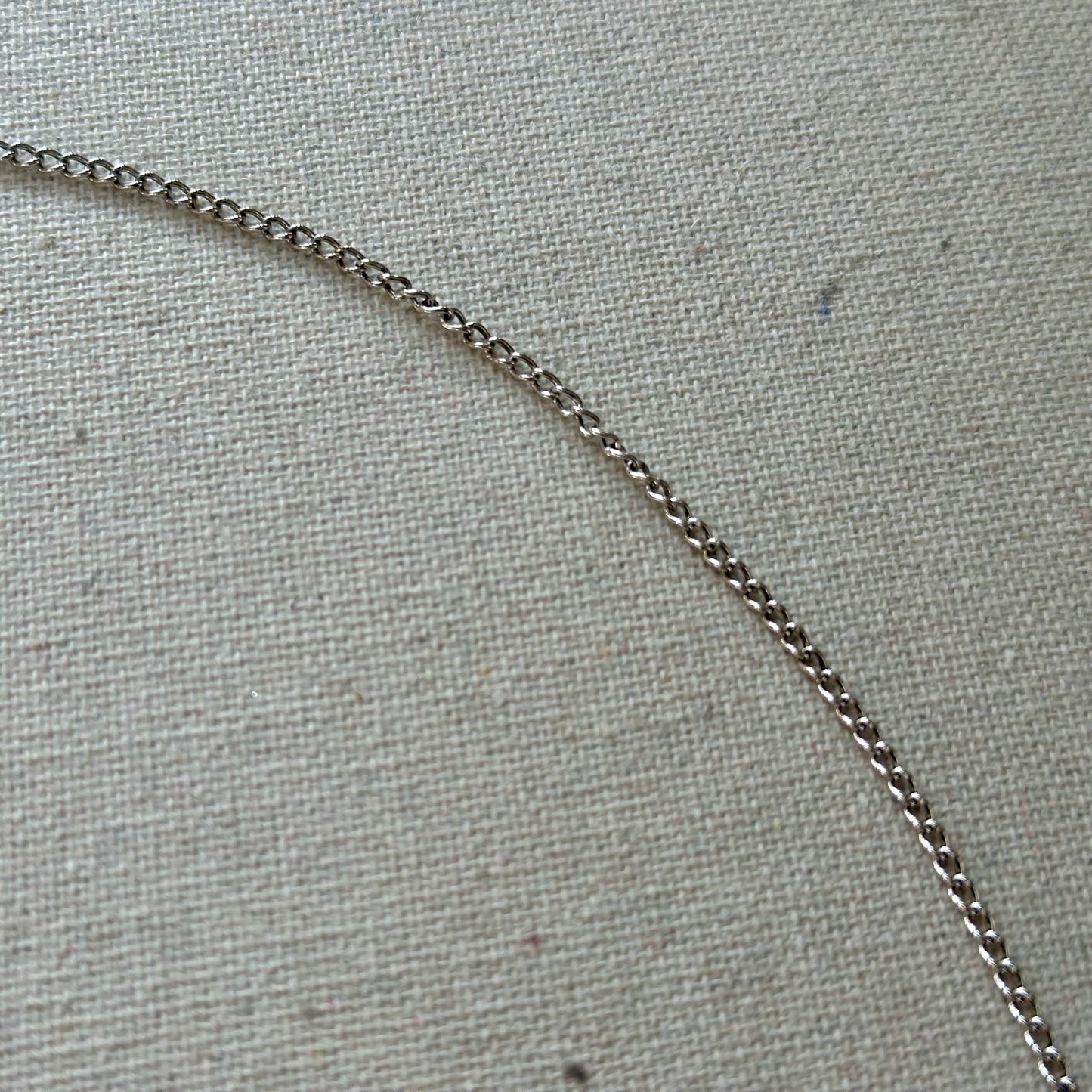 Rose Gold-plated Italian Sterling Silver Asymmetric Necklace