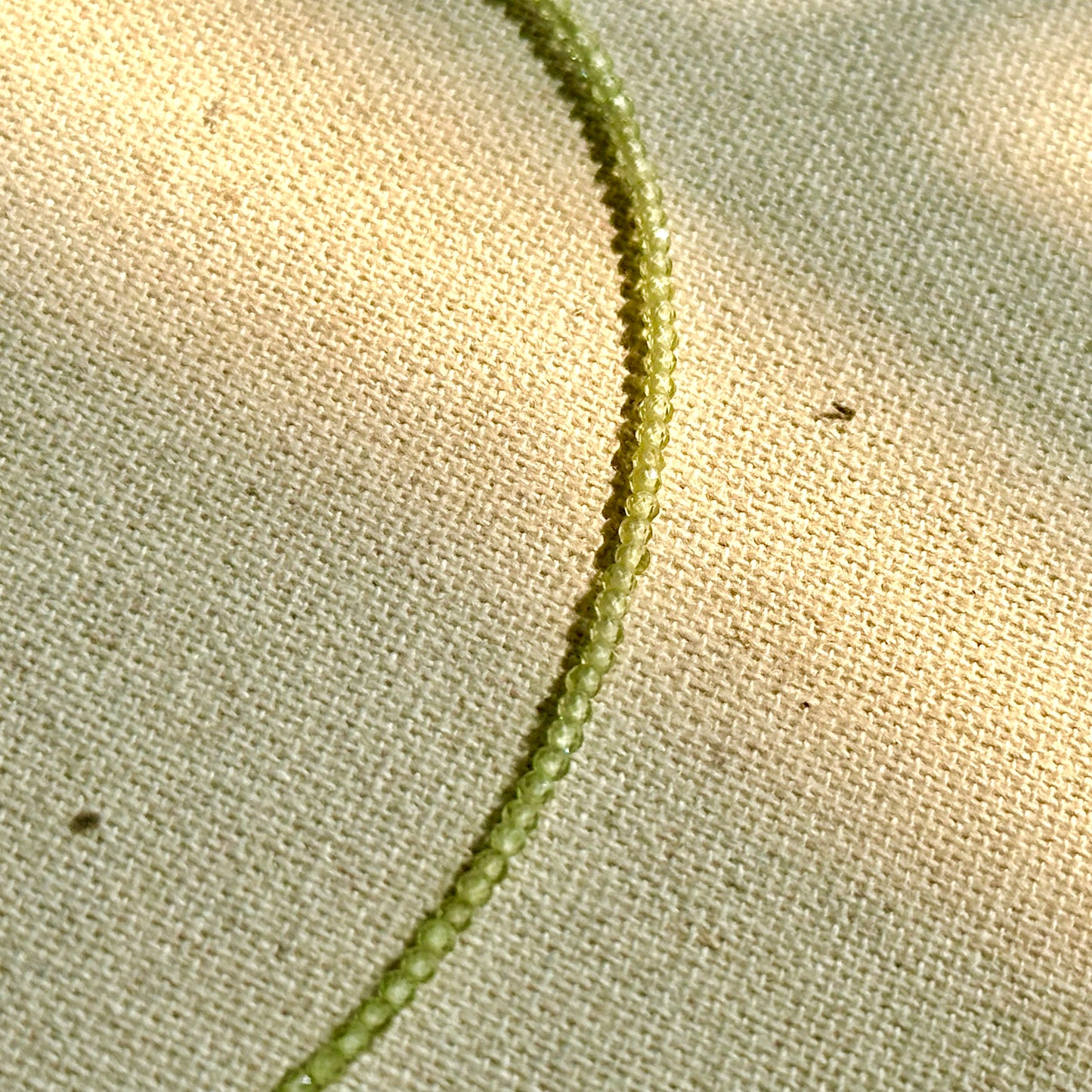 Peridot Beaded And Sodalite Gold-plated Necklace