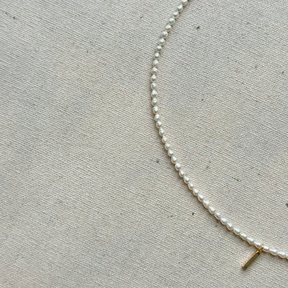 Freshwater Pearl Beaded And Moonstone Necklace