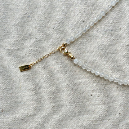Moonstone And Apatite Mixed Freshwater Pearl  Beaded Necklace