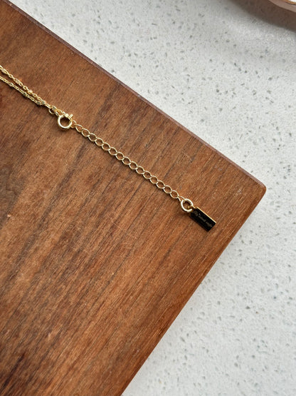 Opal Dotty Chain Gold-plated Necklace