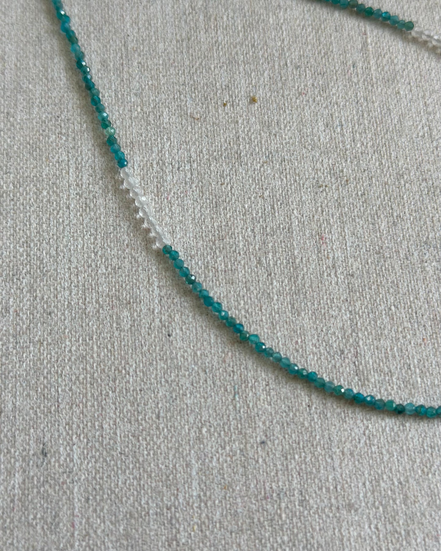 Apatite Beaded And Pietersite Necklace